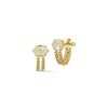 Alchemy Hex Chain Loop Earrings