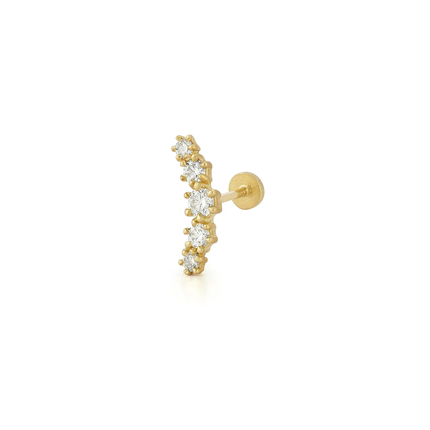 Catherine Curve Flatback Stud