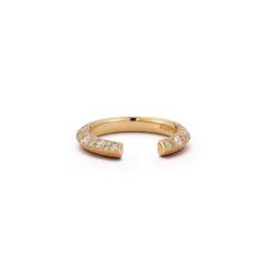 Frankie Half Diamond Open Band