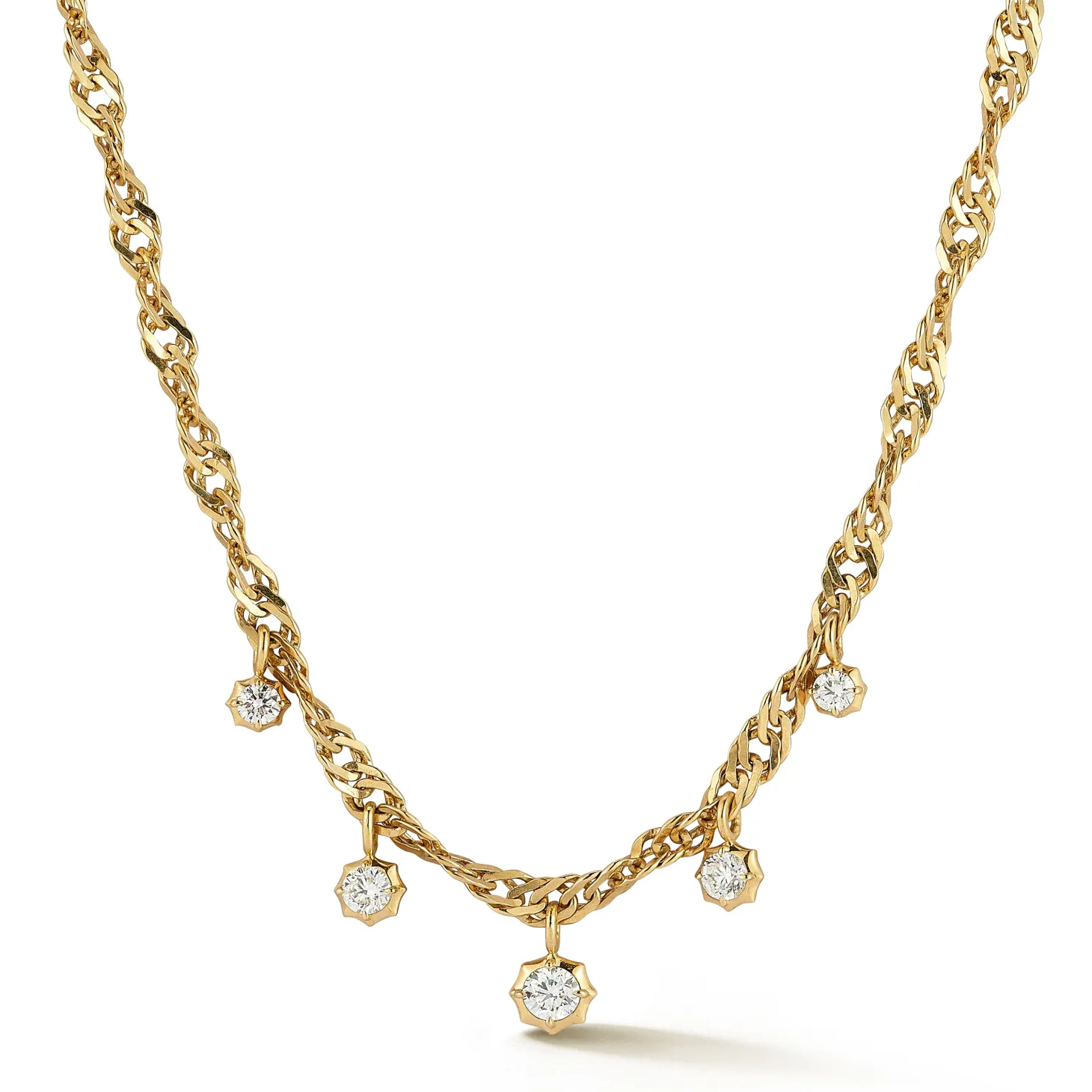 Hanging Charlie Diamond Necklace