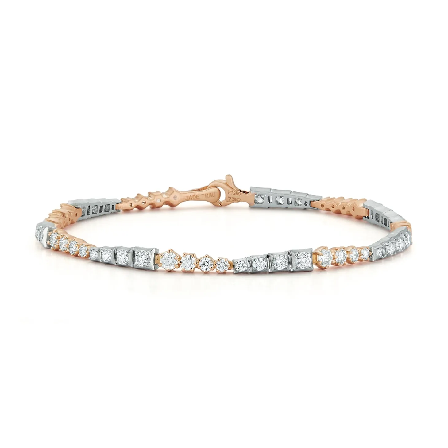 Harlow Two-Tone Diamond Line Bracelet