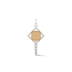 Harlow Two-Tone Key Charm