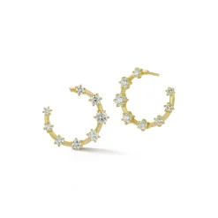 Large Kismet Diamond Hoops
