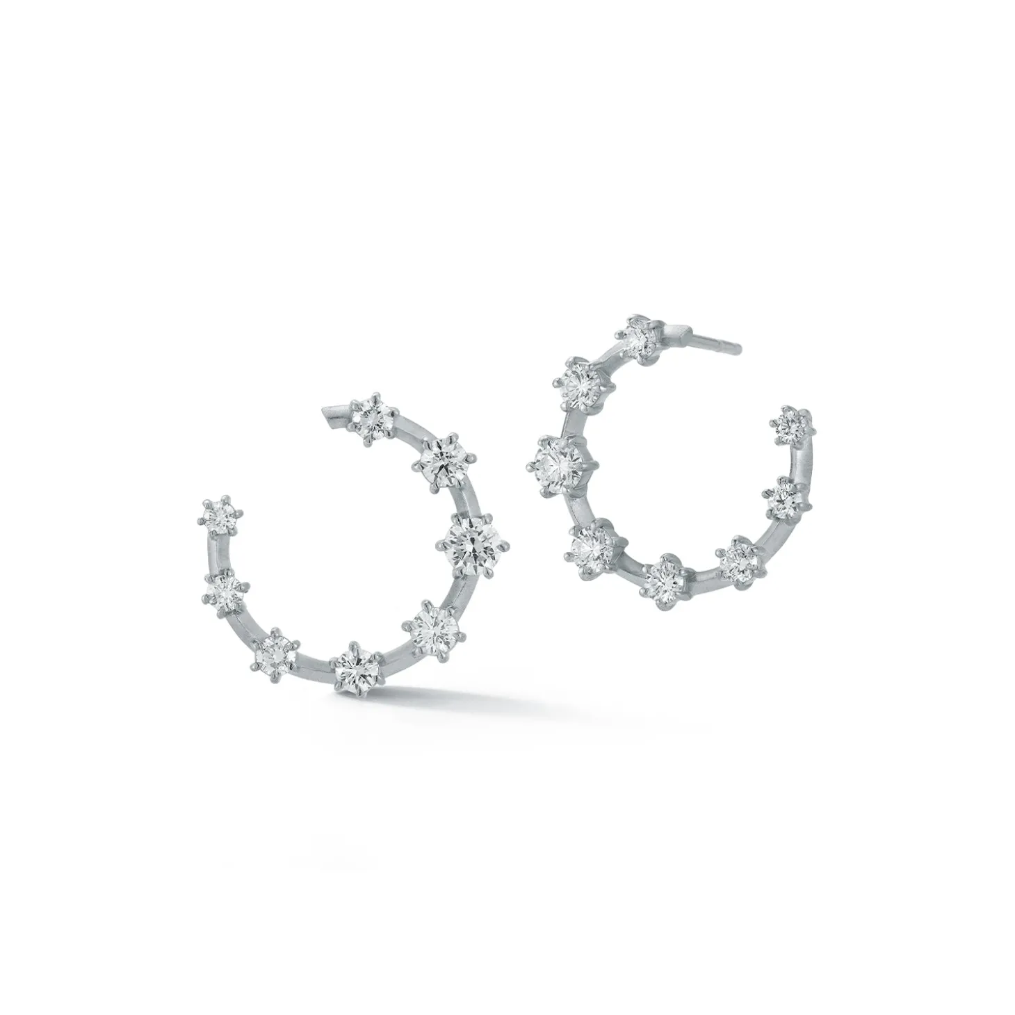 Large Kismet Diamond Hoops