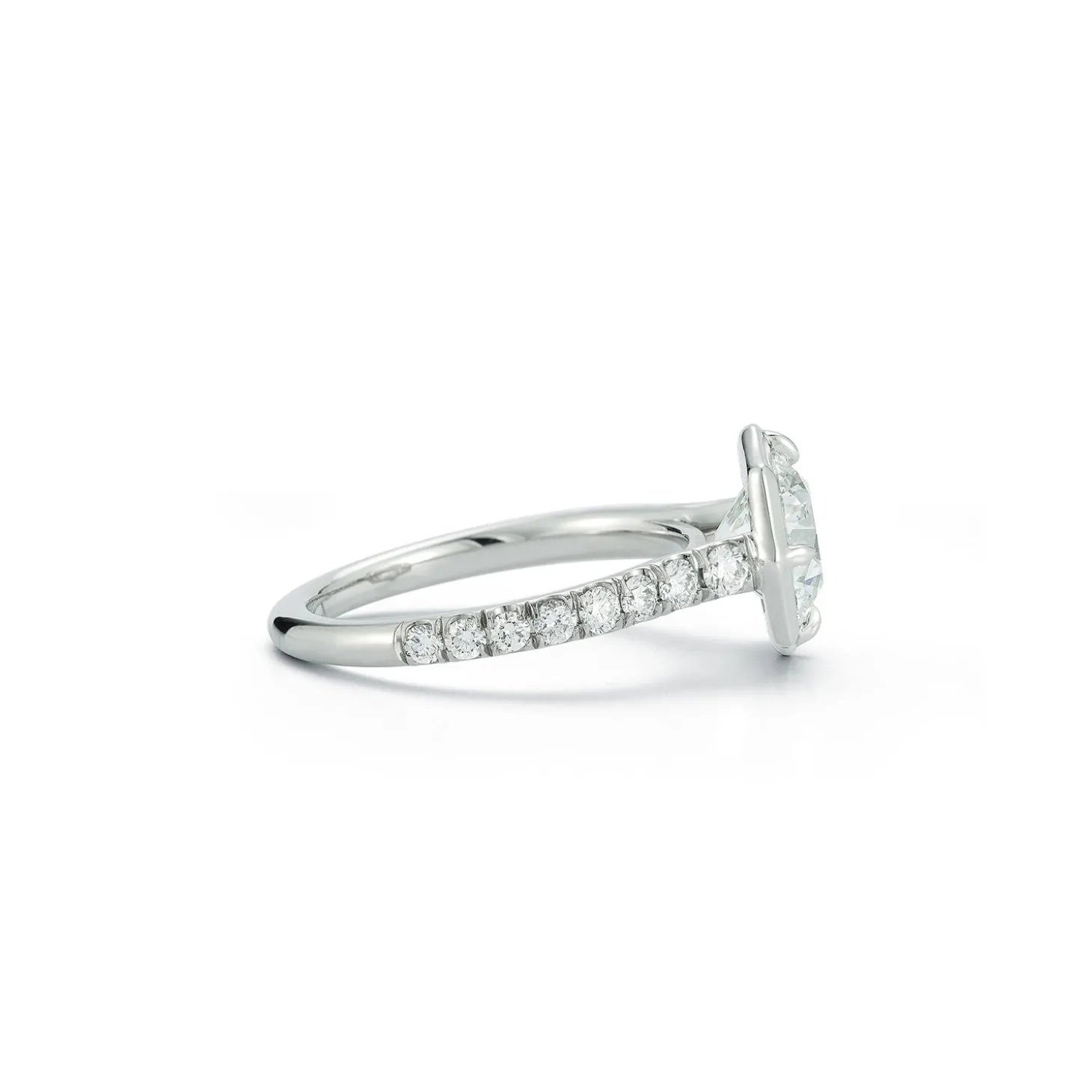 Pave Alchemy Solitaire Ring