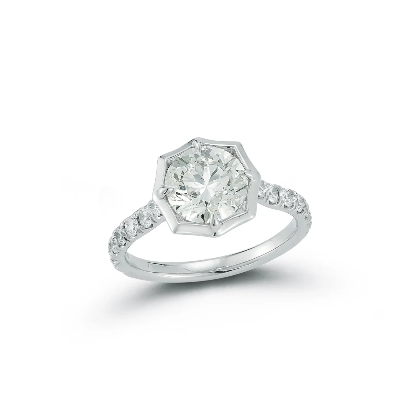 Pave Alchemy Solitaire Ring