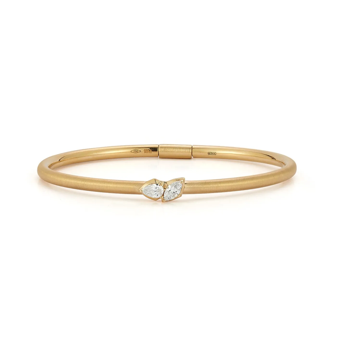 Poppy Two Stone Plié Bangle