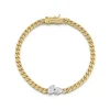 Poppy Two-Tone Curb Chain Bracelet