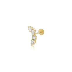 Posey Curve Flatback Stud