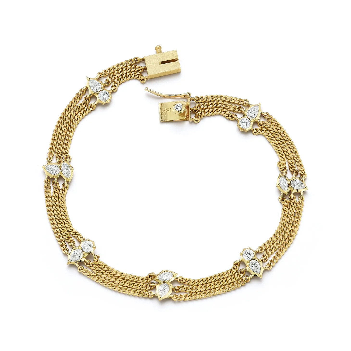 Posey 3-Row Station Bracelet