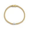 Posey Two-Tone Curb Chain Bracelet