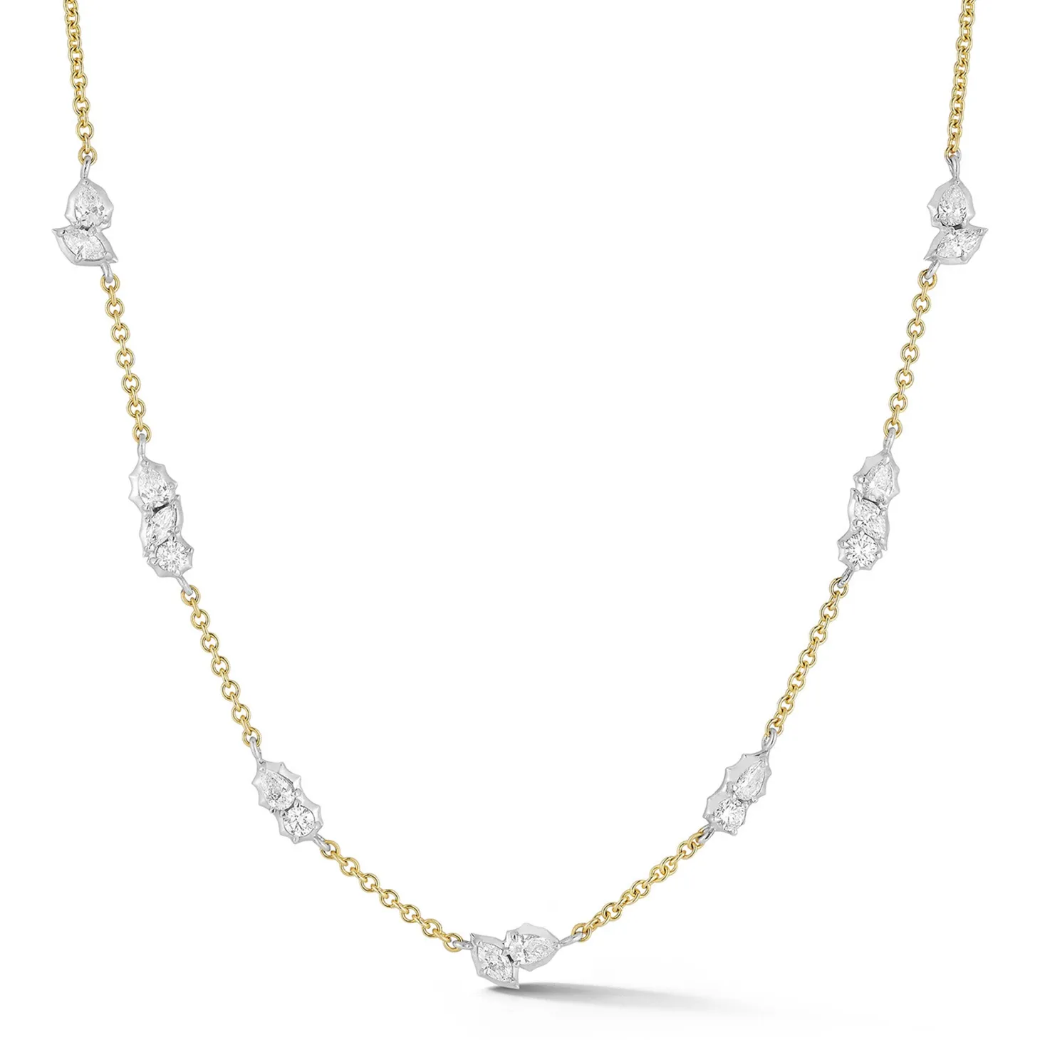 Posey Two-Tone Station Necklace