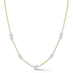 Posey Two-Tone Station Necklace