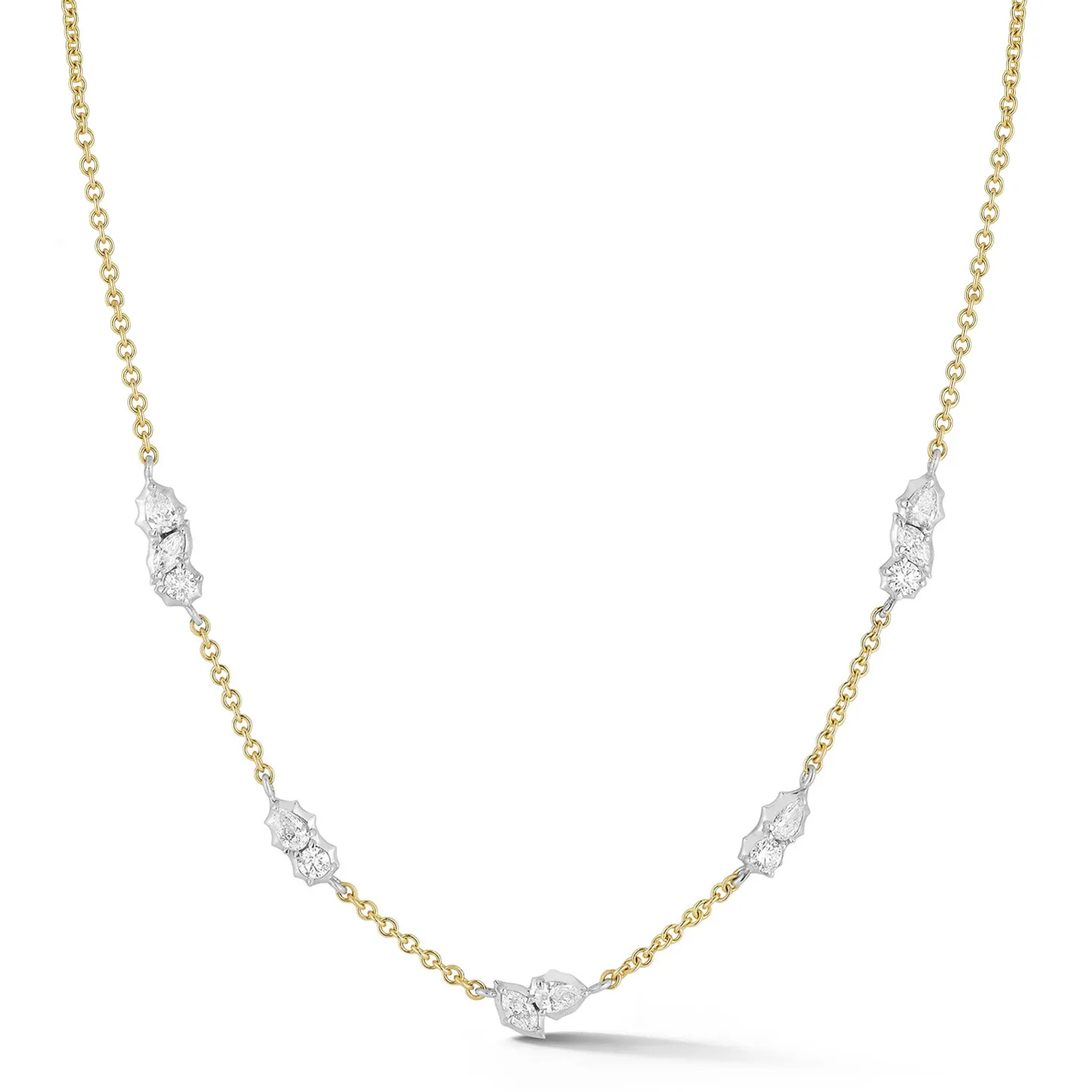 Posey Two-Tone Station Necklace