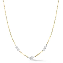 Posey Two-Tone Station Necklace