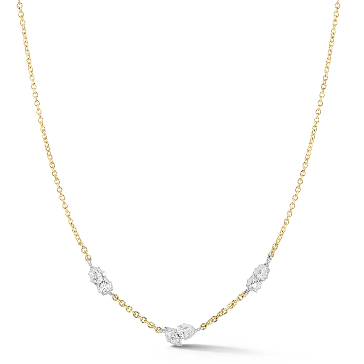 Posey Two-Tone Station Necklace