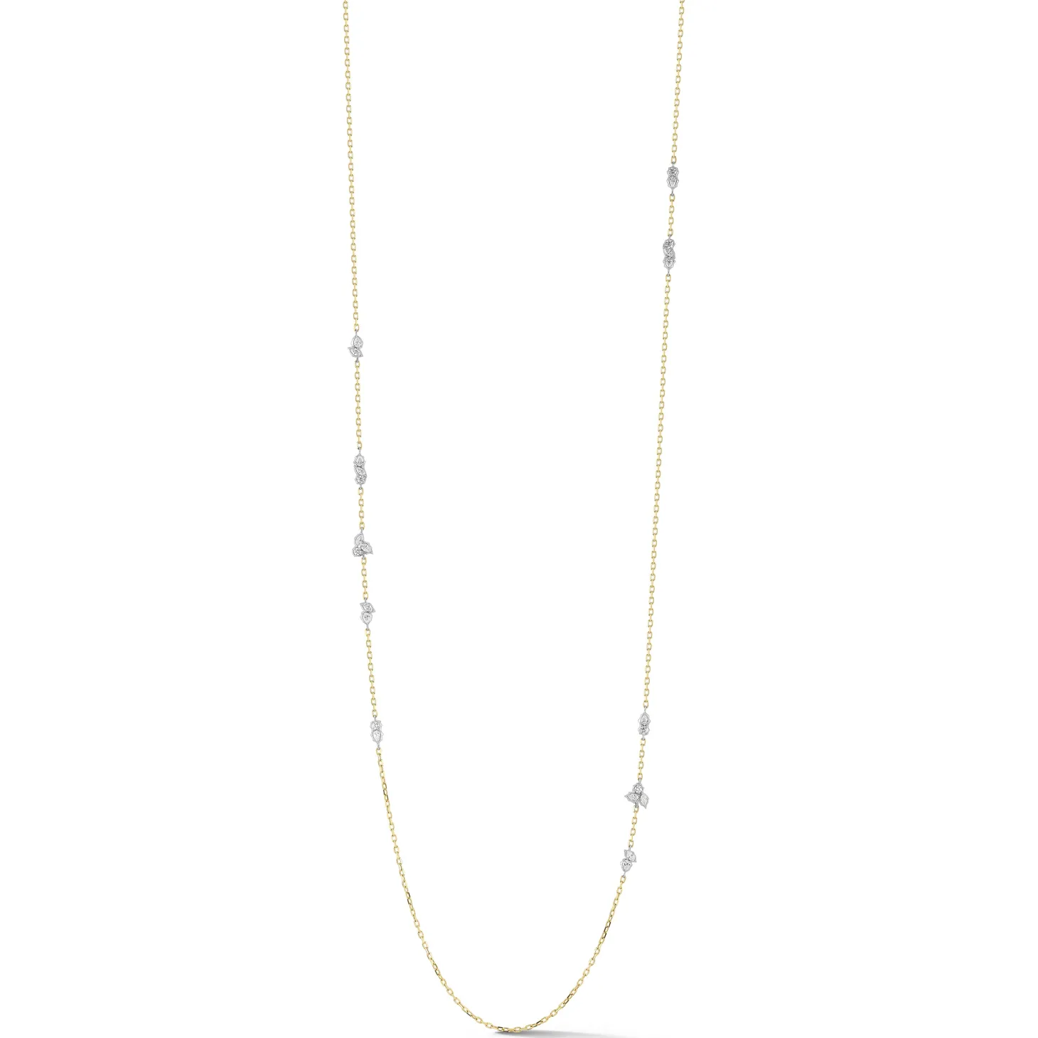 Posey Two-Tone Three Station Necklace