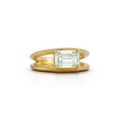 Sadie Solitaire Ring, Fancy Center