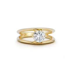 Sadie Solitaire Ring, Round Center