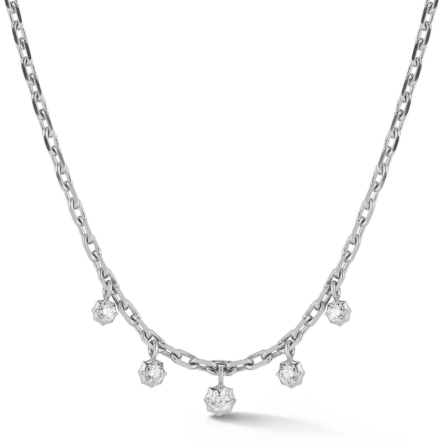 Small Sophisticate Hanging Diamond Necklace