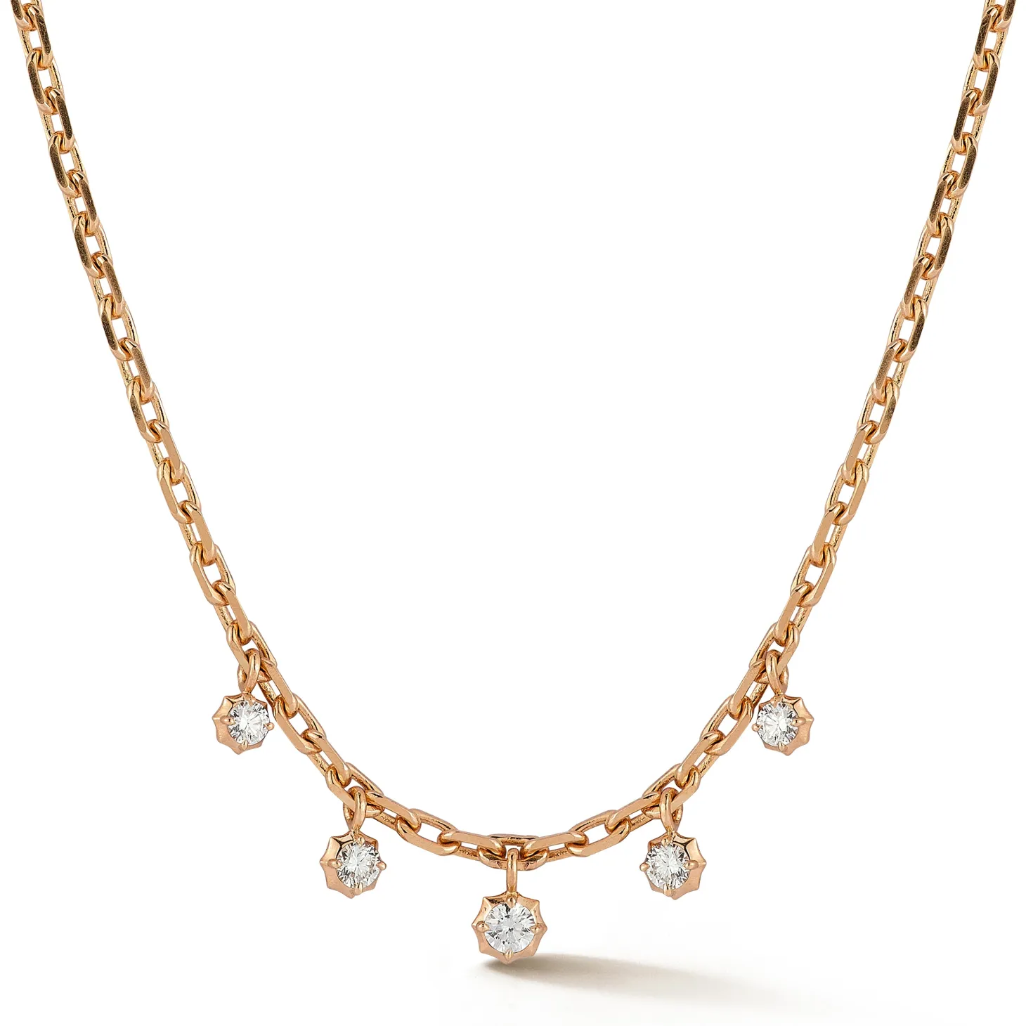 Small Sophisticate Hanging Diamond Necklace