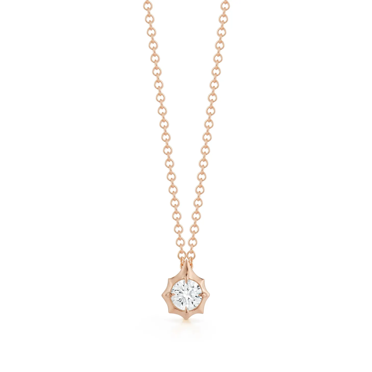 Sophisticate Diamond Solitaire Pendant