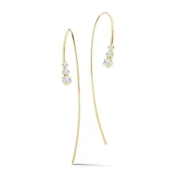 Three Stone Ara Hoops