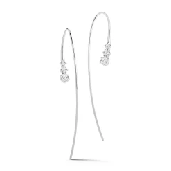 Three Stone Ara Hoops