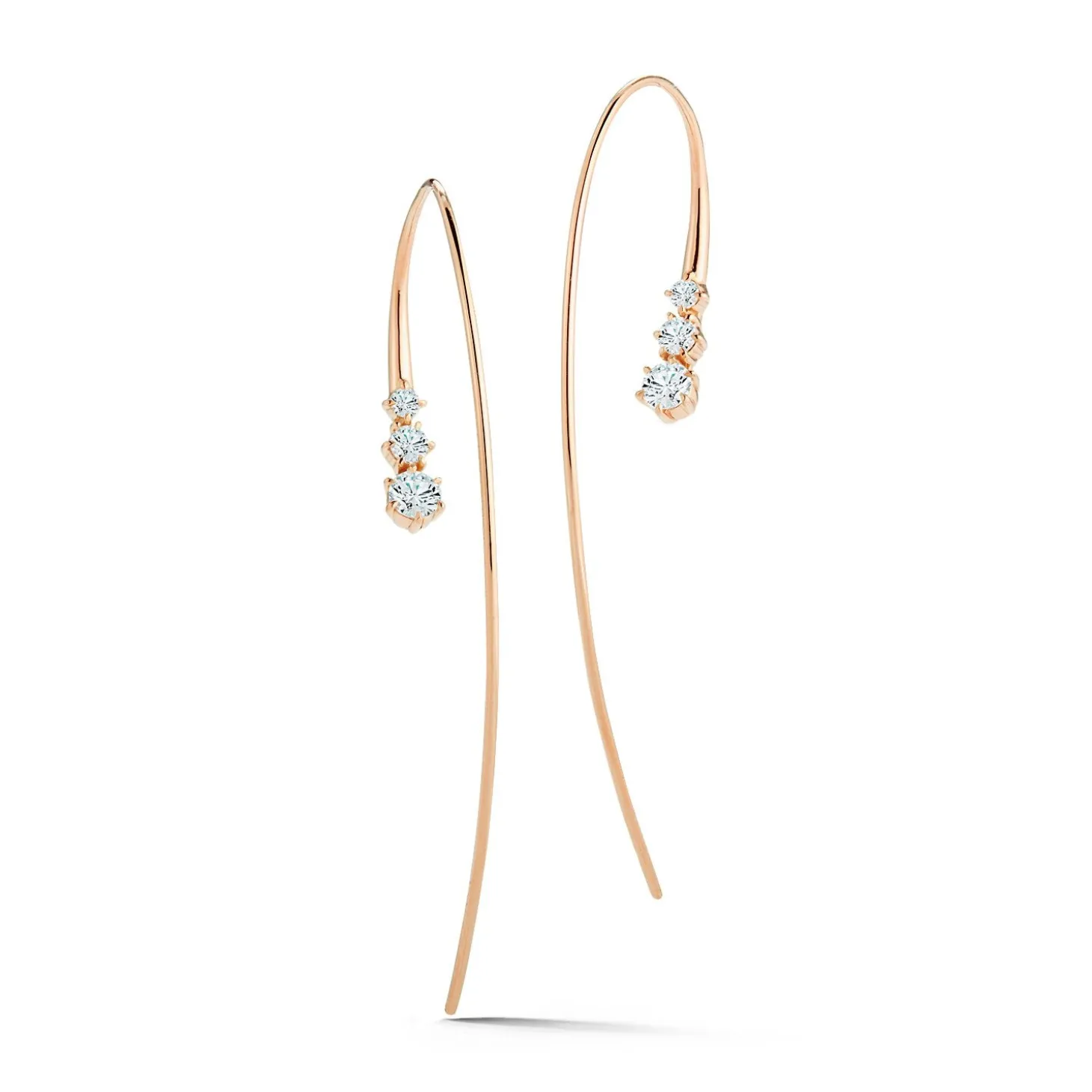 Three Stone Ara Hoops
