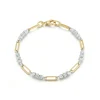 Two-Tone Pia Gold Chain Link Bracelet